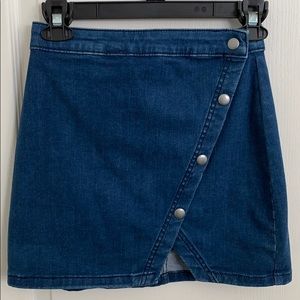 Free People Denim Wrap Mini Skirt 🦋